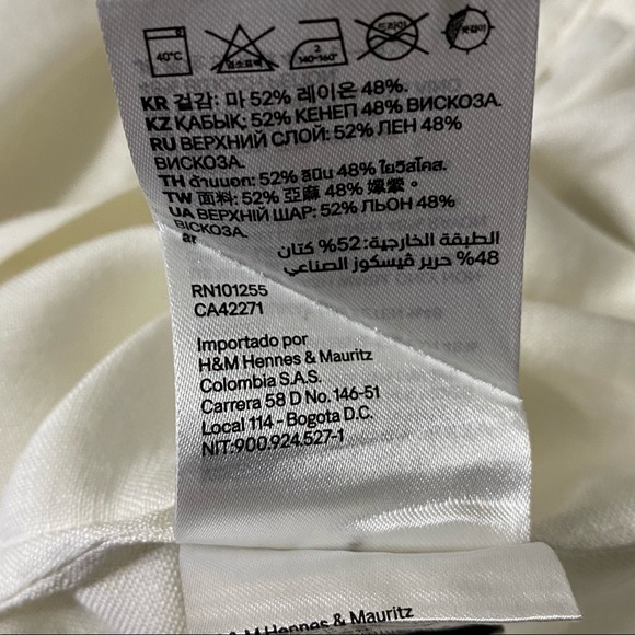 H&M Linen Button‎ Blouse - Picture 4 of 7